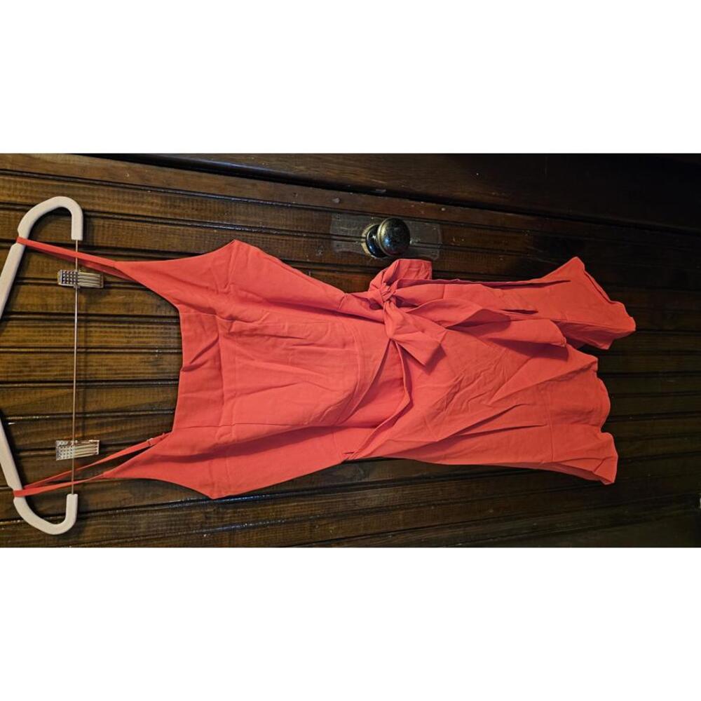 NEW Red WRAP dress/ Sz Small